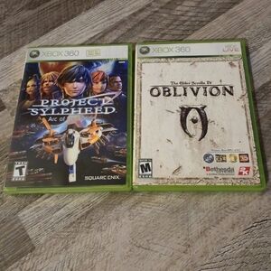 Project Sylpheed & Elder Scrolls IV Oblivion Xbox 360 Game Bundle Tested CIB